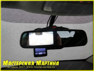 Установка камеры заднего вида и монитора в Opel Meriva B - фото - 4