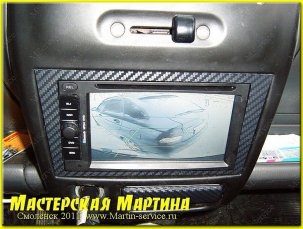Установка камеры заднего вида в Opel Agila - фото - 2