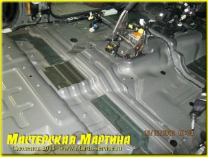 Шумоизоляция Nissan Pathfinder 2012 - фото - 113