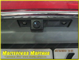Установка камеры заднего вида в Chevrolet Epica - фото - 6