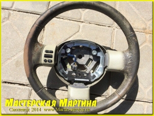 Перетяжка кожей рулевого колеса (руля) - фото - 3