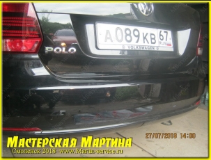 Установка парковочного радара Volkswagen Polo - фото - 3
